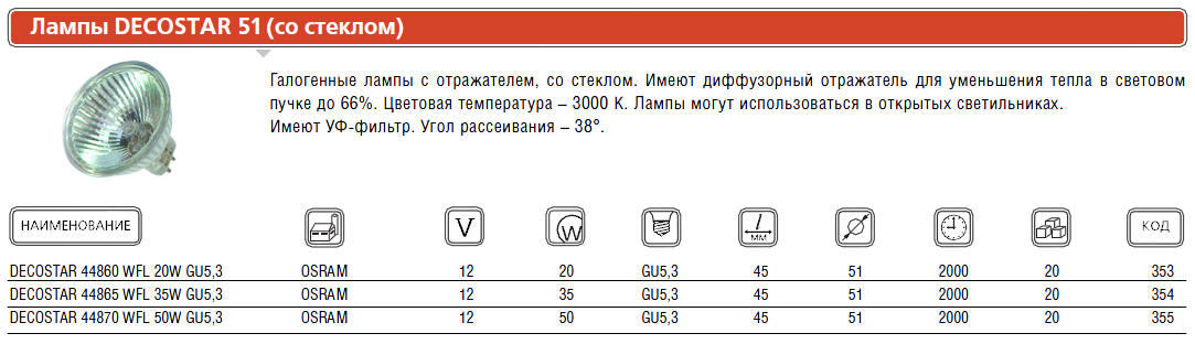  . DECOSTAR ST 44870 WFL 50W GU5.3 OSRAM 4008321279811