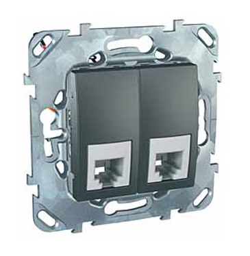 �������� ������� �����. 2-� �� RJ11 Unica TOP (4 ����) SchE MGU5.9090.12ZD