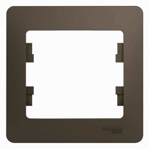 Рамка 1-м Glossa шоколад SchE GSL000801