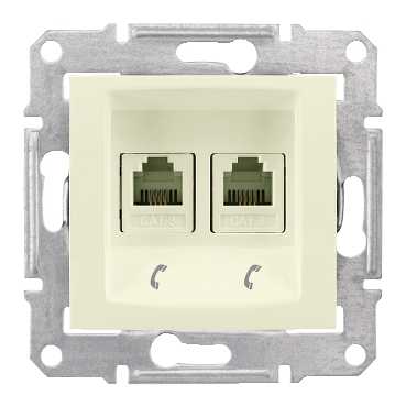   . 1-  RJ11+RJ11 Sedna . SchE SDN4201147