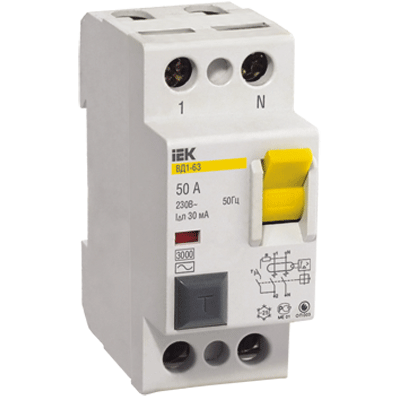  .  2 50A 30mA  AC 1-63  MDV10-2-050-030
