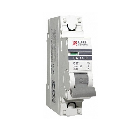 ����������� �������������� ��������� 1� C 32� 4.5�� �� 47-63 PROxima EKF mcb4763-1-32C-pro