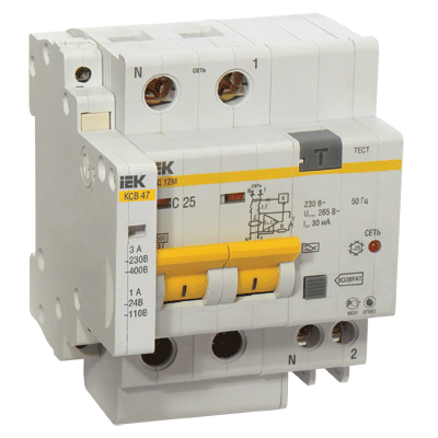 ����������� ���. ���. ���� 2� 3.5���. C 20A 30mA ��� A 4.5kA ��-12� ��� MAD12-2-020-C-030