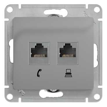 �������� ������� ����. 2-� Glossa RJ45+RJ45 ���.5� ����. SchE GSL000385KK
