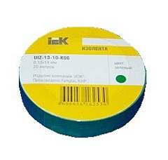 Изолента ПВХ 0.18х19мм зел. (рул.20м) ИЭК UIZ-20-10-K06